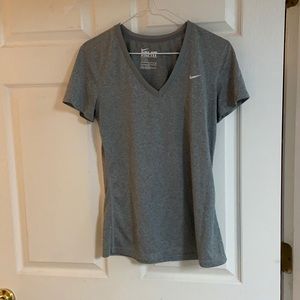 Grey Nike shirt